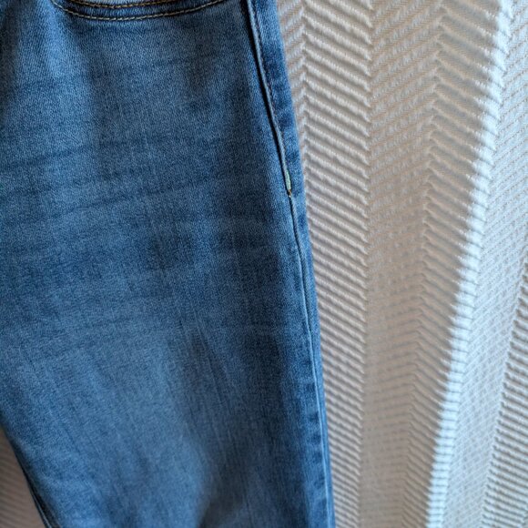 Scotch & Soda Amsterdam Women's Blue Jeans Size 10 Straight Stretch High Rise - Picture 6 of 11